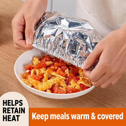 LIMITED-TIME 50% OFF — Reusable Aluminum Foil Insulated Food Covers for Bowls & Plates